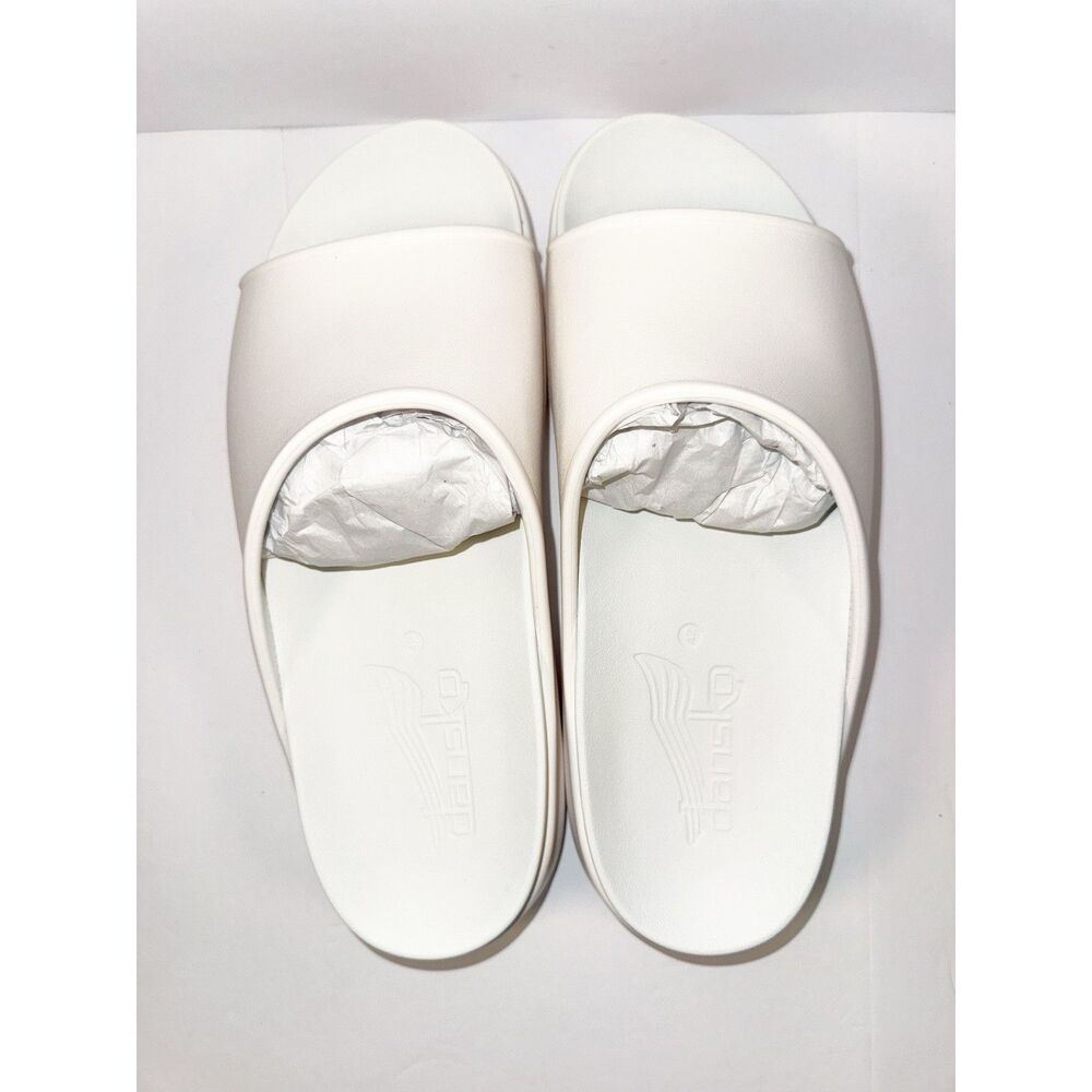 NEW Dansko Devyn Slide Sandals Molded White Cushioned Recovery Womens 42/11.5-12 - Picture 12 of 16